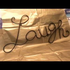 Laugh metal sign. No rust. New condition!